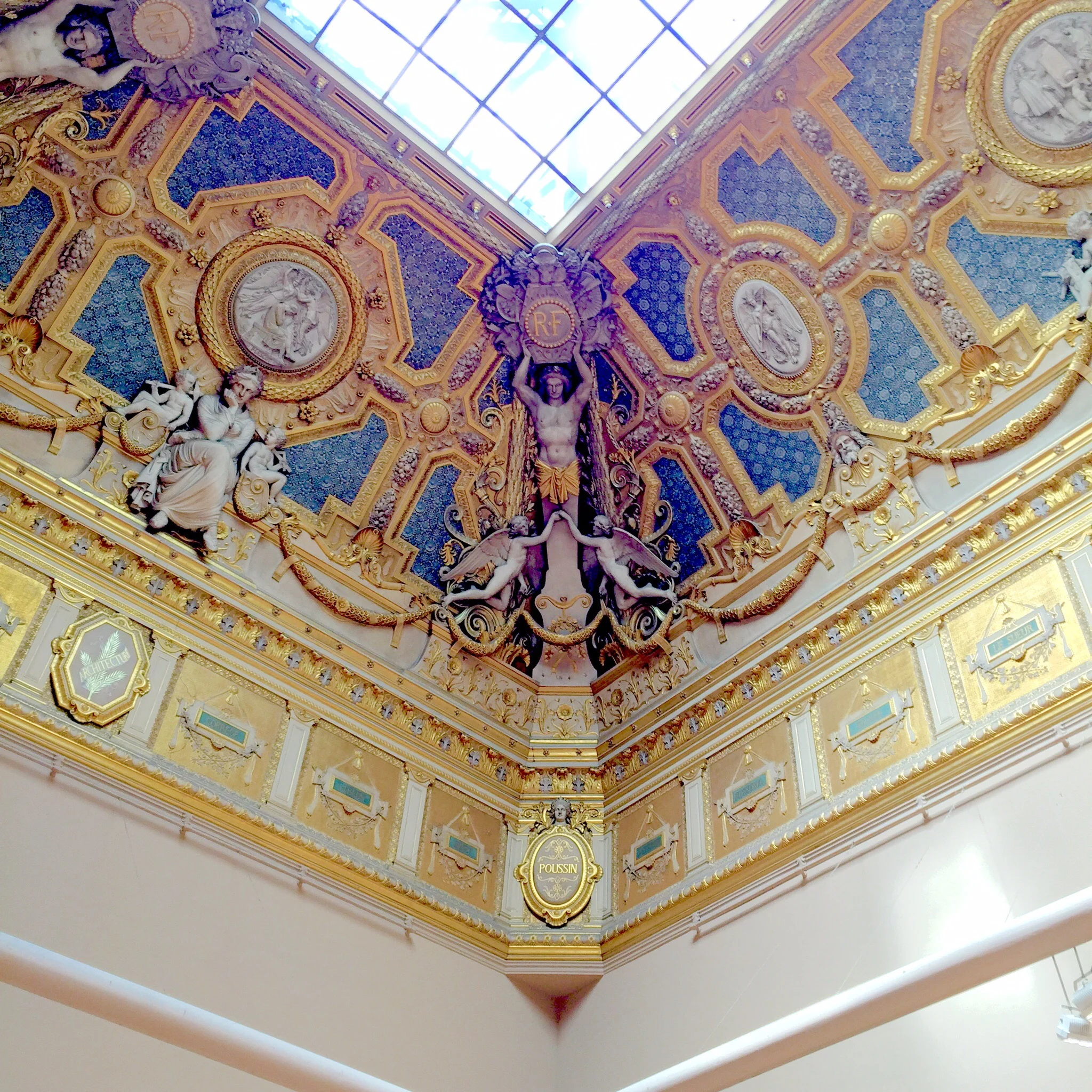 Ceiling in the Louvre Palace