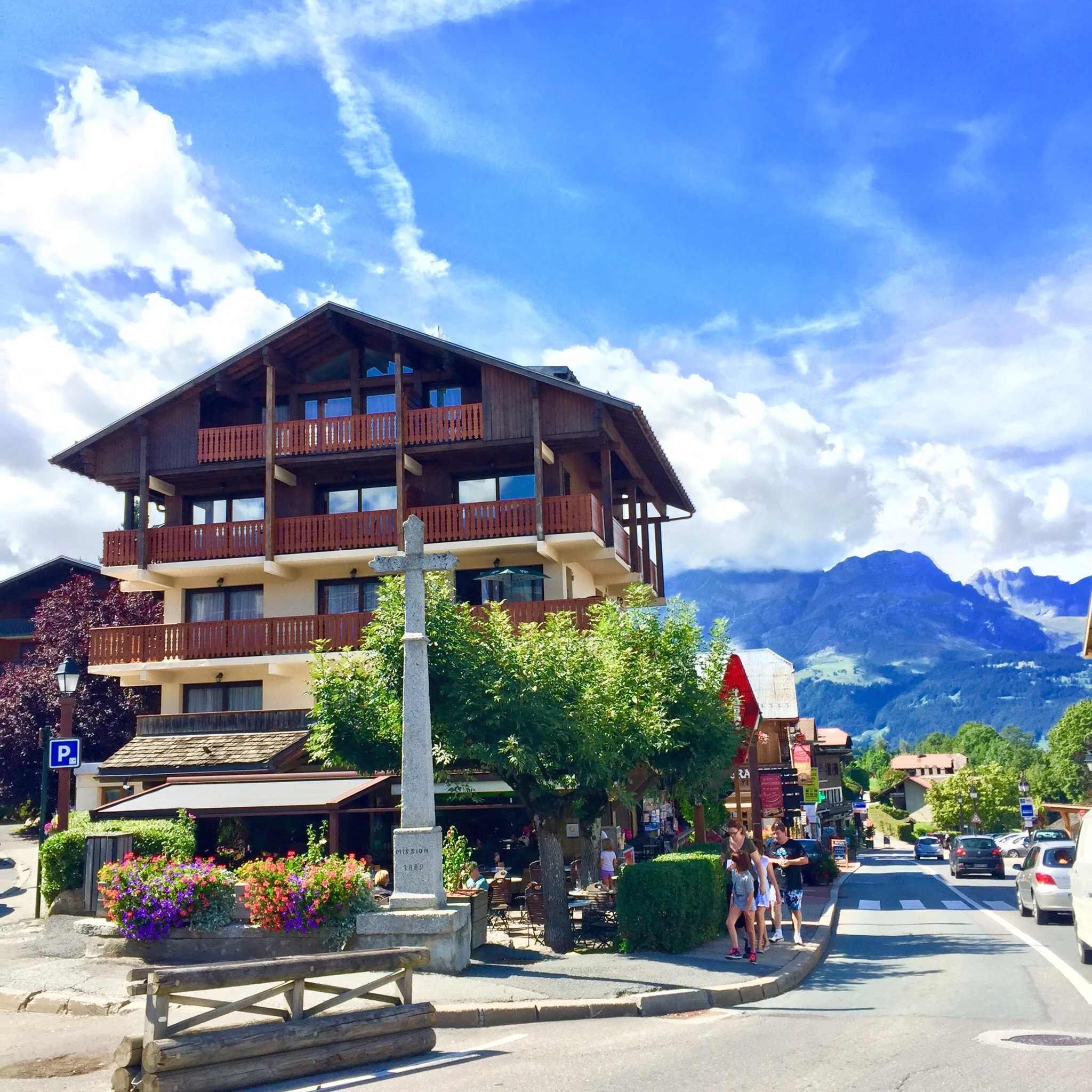 A village in the Megève near the French Alps