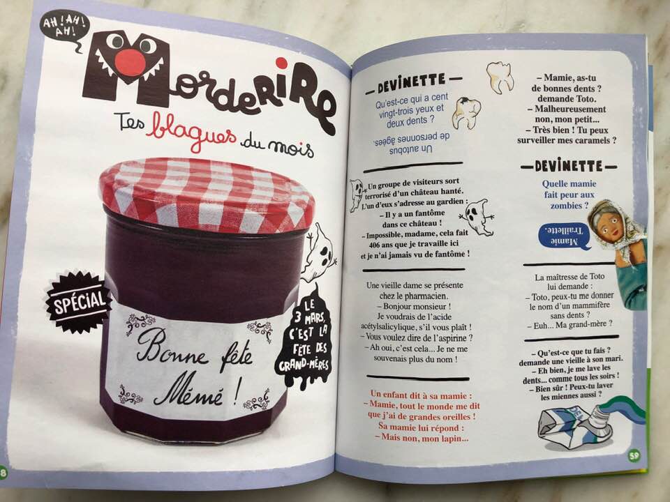French children's jokes in MordeLIRE