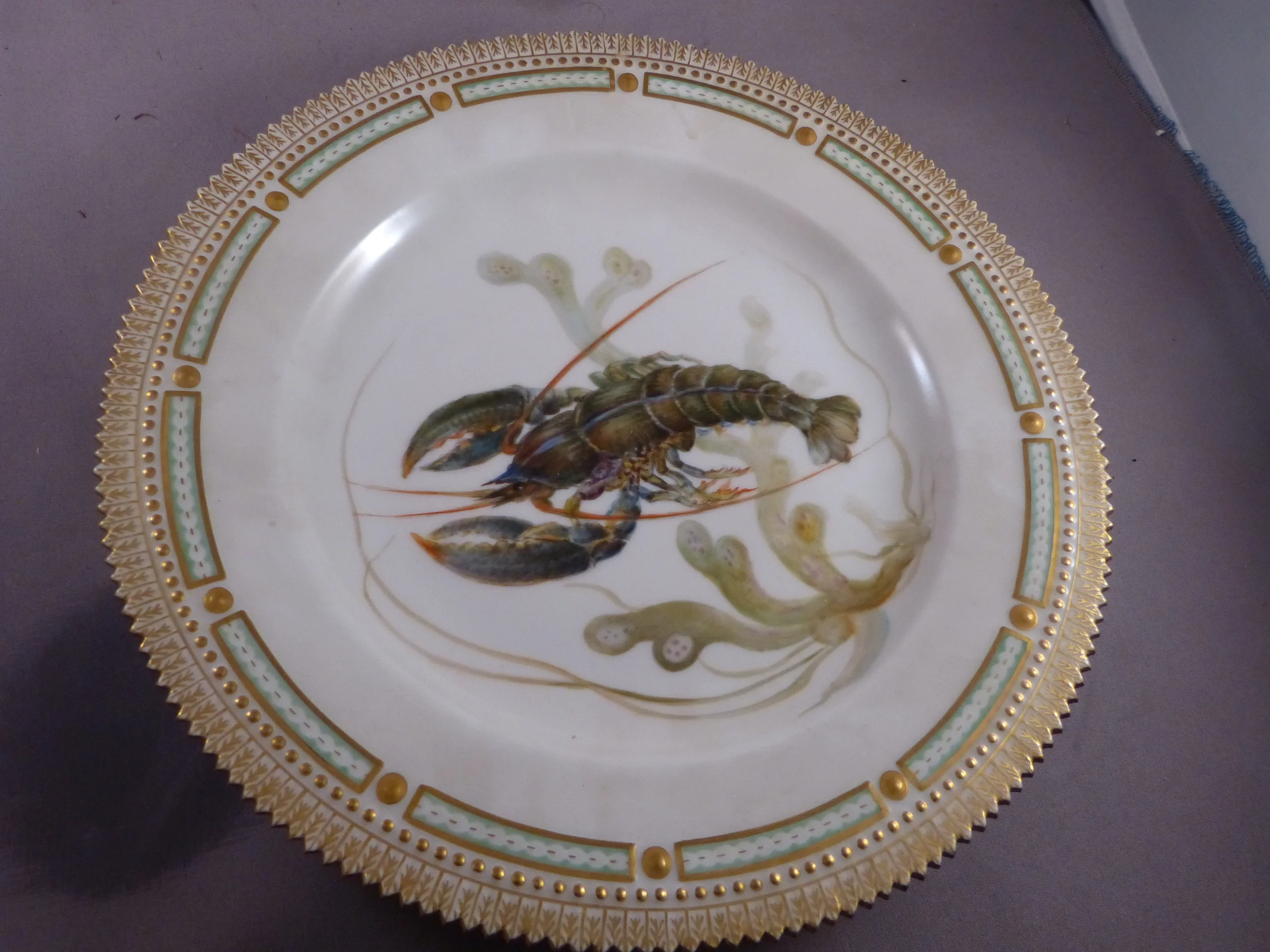 Royal Copenhagen ​Flora Danica Lobster Plate