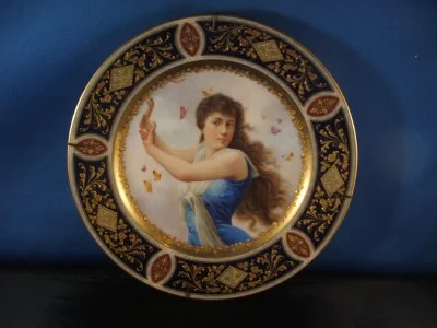 Royal Vienna Portrait Plate