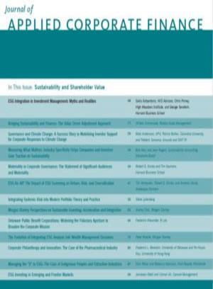 Title: ESG Integration in Investment Management - Myths and Realities Authors: Sakis Kotsantonis, Chris Pinney, George Serafeim Date: May 2016