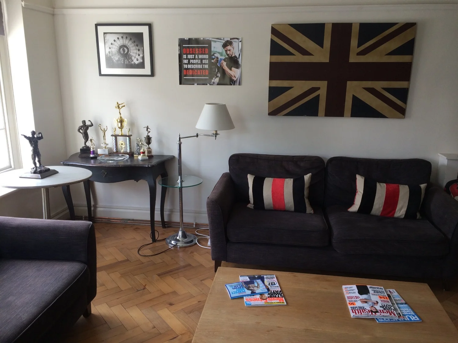 Fitness guy's flat