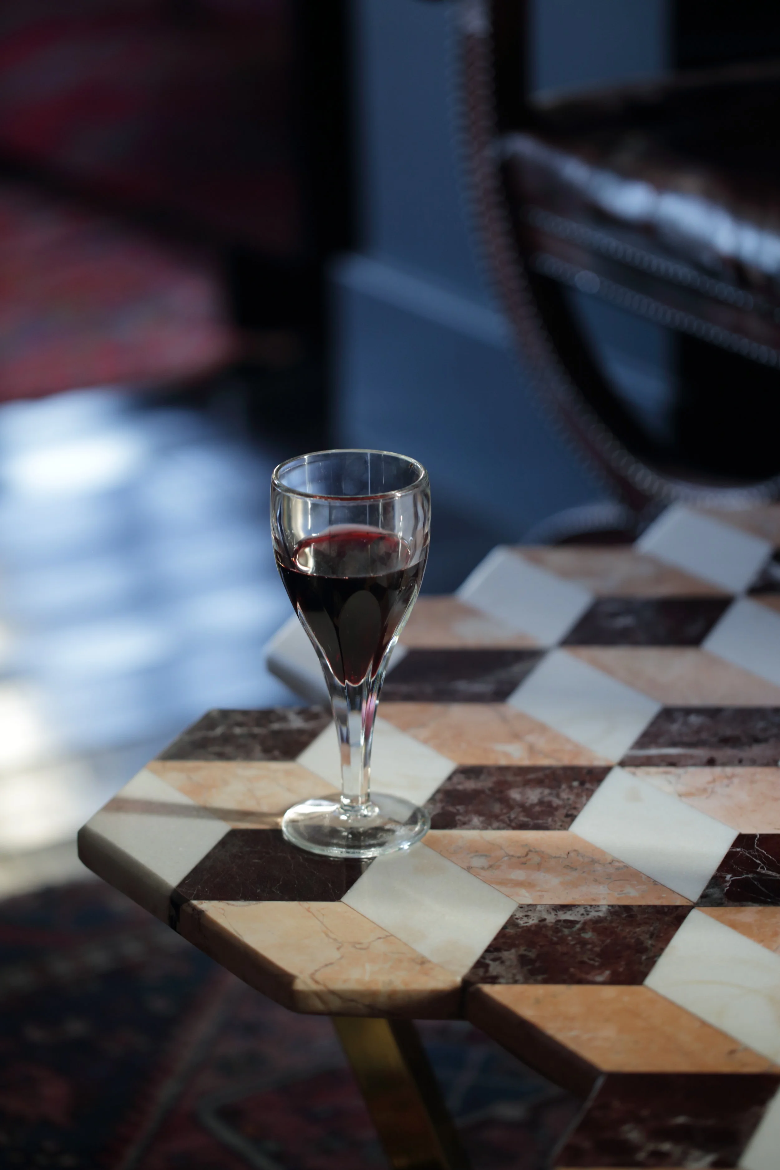 The marble Diplopia table by Merve Kahraman.