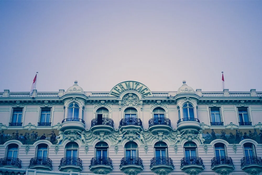 Balcony views and a pink Wes Anderson-style façade – two good reasons to stay at the Hotel Hermitage