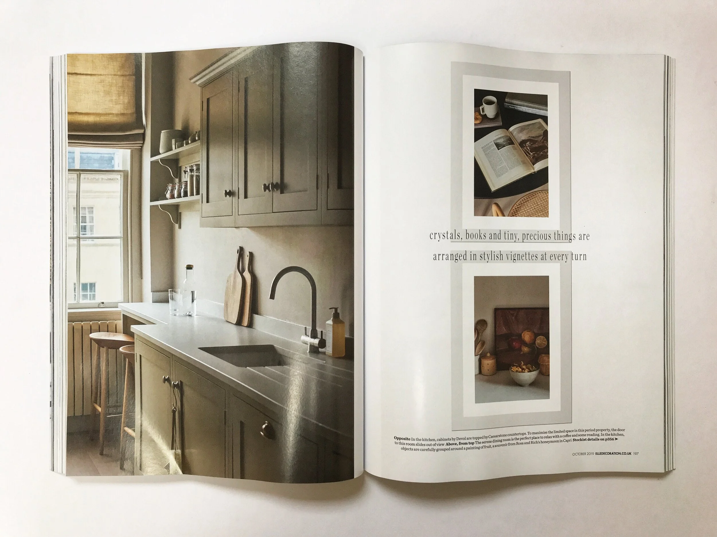 Rosa's chic deVOL kitchen with Caesarstone countertops