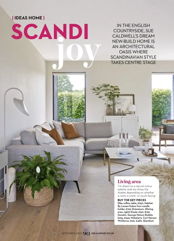 Sue Caldwell's new-build home for IDEAL HOME magazine