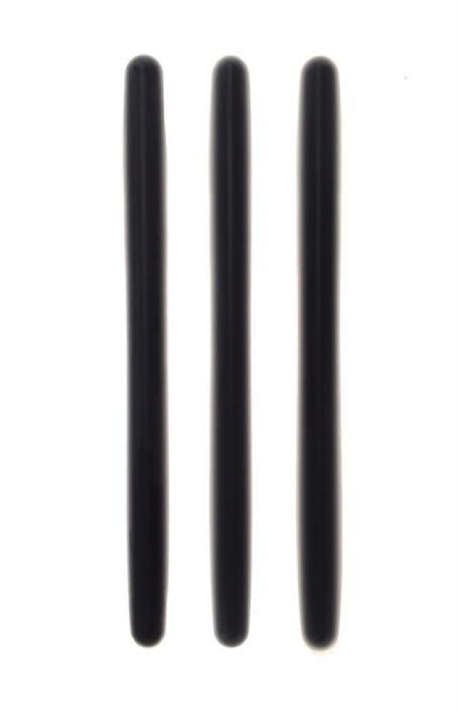 Peter Alexander Three Black Bars, 2015 Urethane 76" x 6.5" (each)
