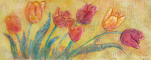 Tulips Touched With Gold