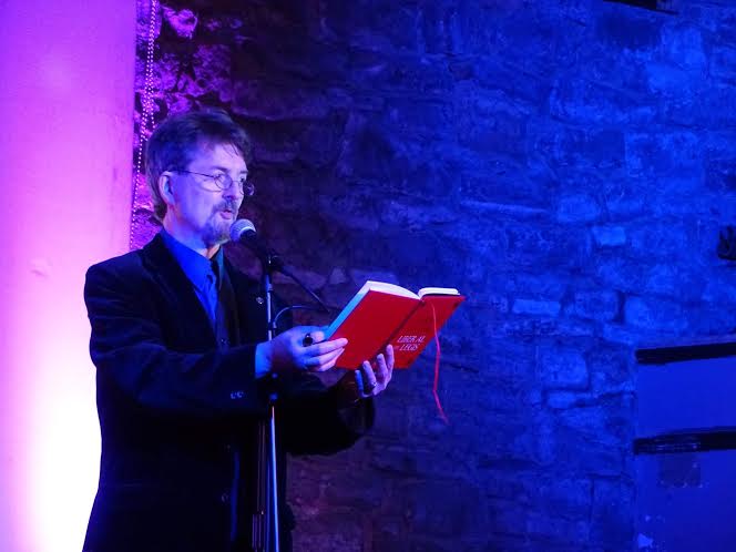 Matthew Levi Steven reading at the 2016 Glastonbury Occult Conference