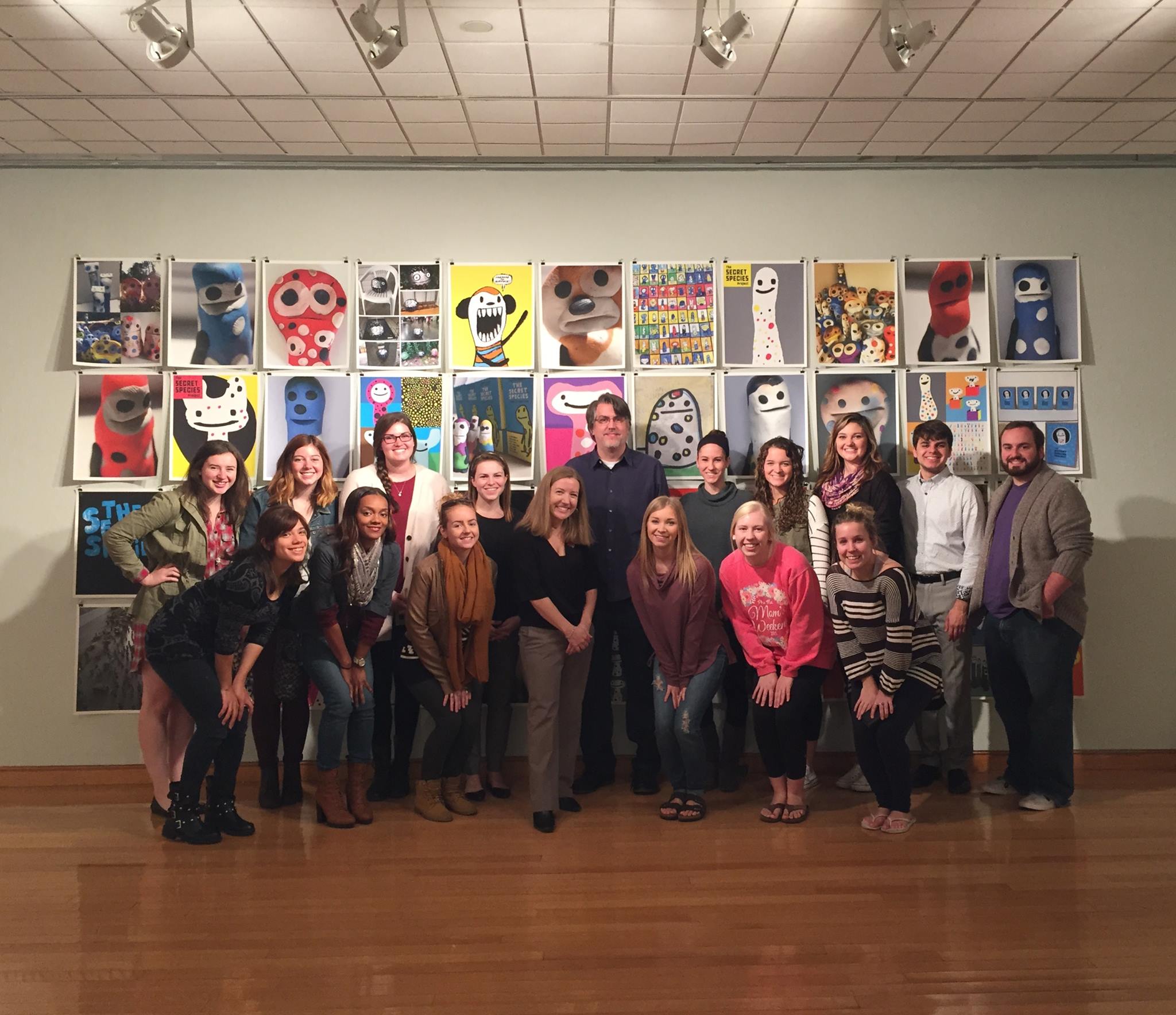 I met and worked with students in Art Education, Business, Marketing, and Graphic Design.