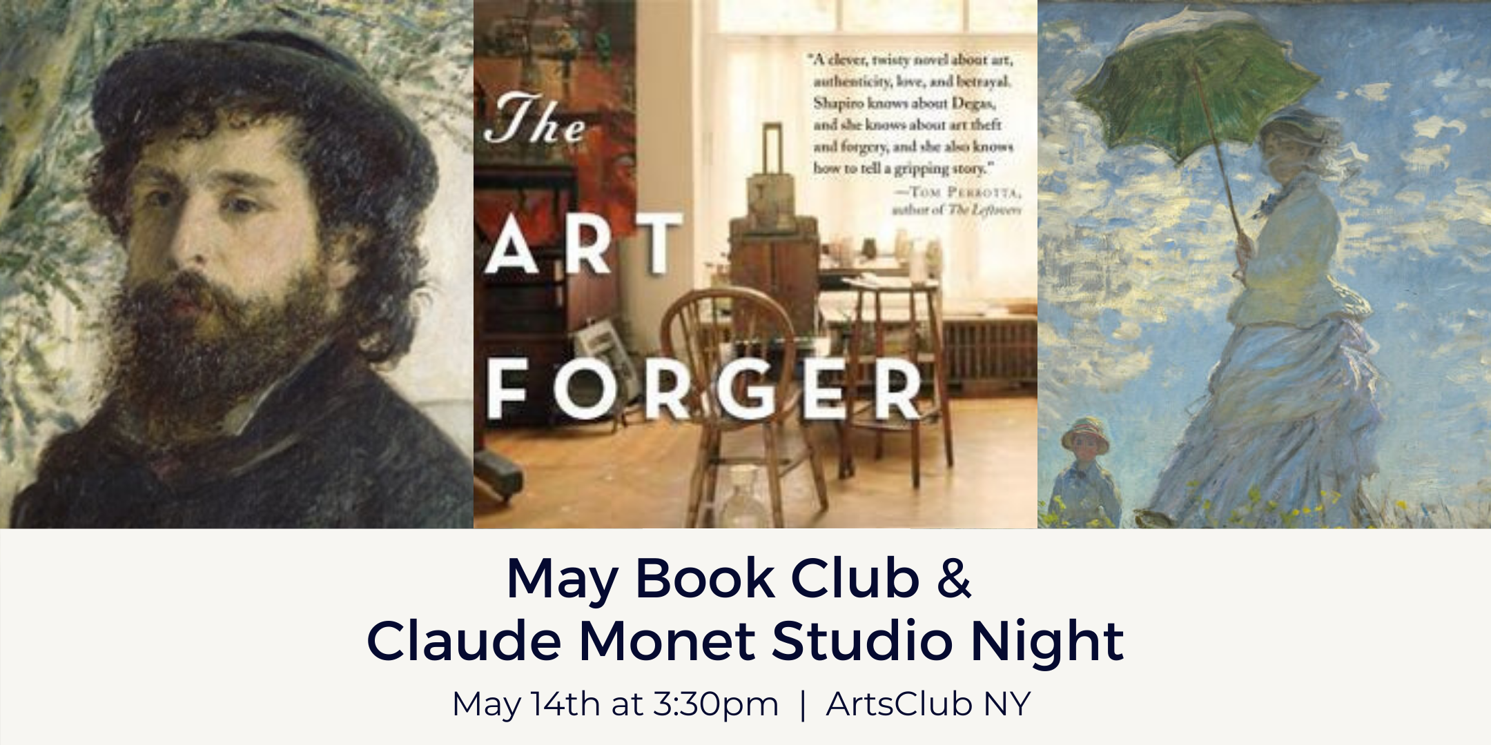 Claude Monet Studio Night &amp; optional book club with ArtsClub