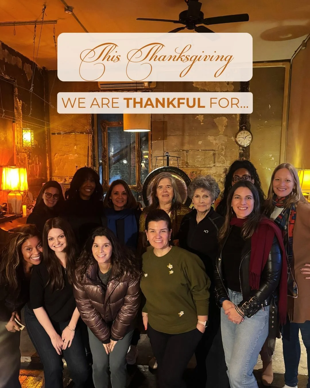This Thanksgiving, our hearts are full thinking about all we&rsquo;re continuing to build, together. 

To the incredible women who continue to show up with curiosity, creativity, and the courage to connect &mdash; thank you!

From intimate art gather