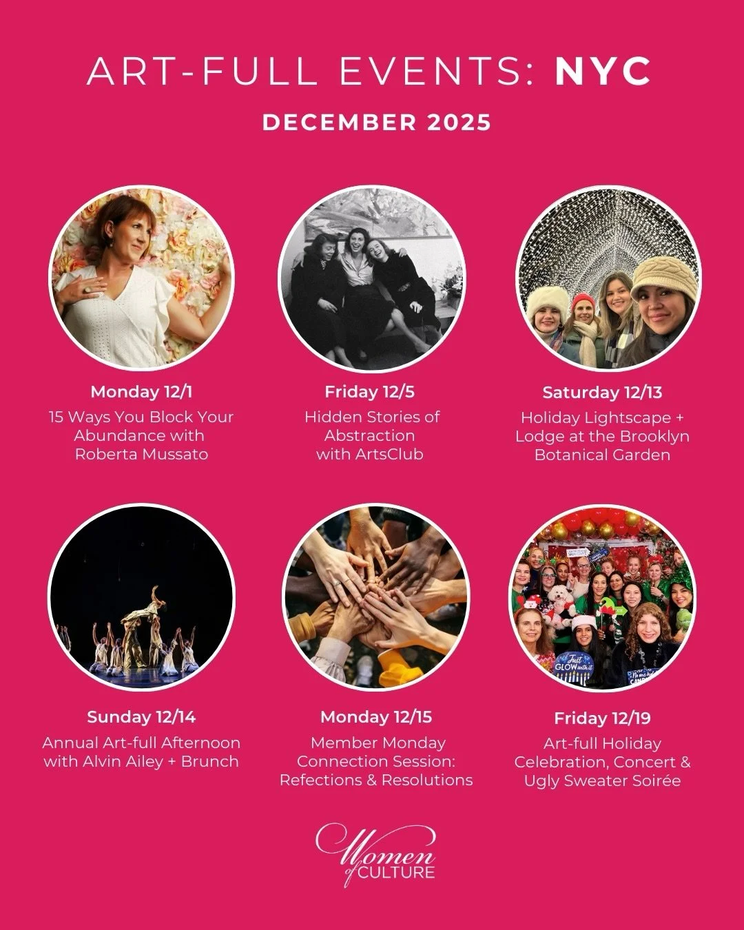 December invites us to embrace the warmth of the holidays and celebrate creativity in all its sparkling forms 💫

First up, we&rsquo;re heading south for our 5th Annual Art Week(end) of Culture in MIAMI&mdash;four days filled with curated experiences