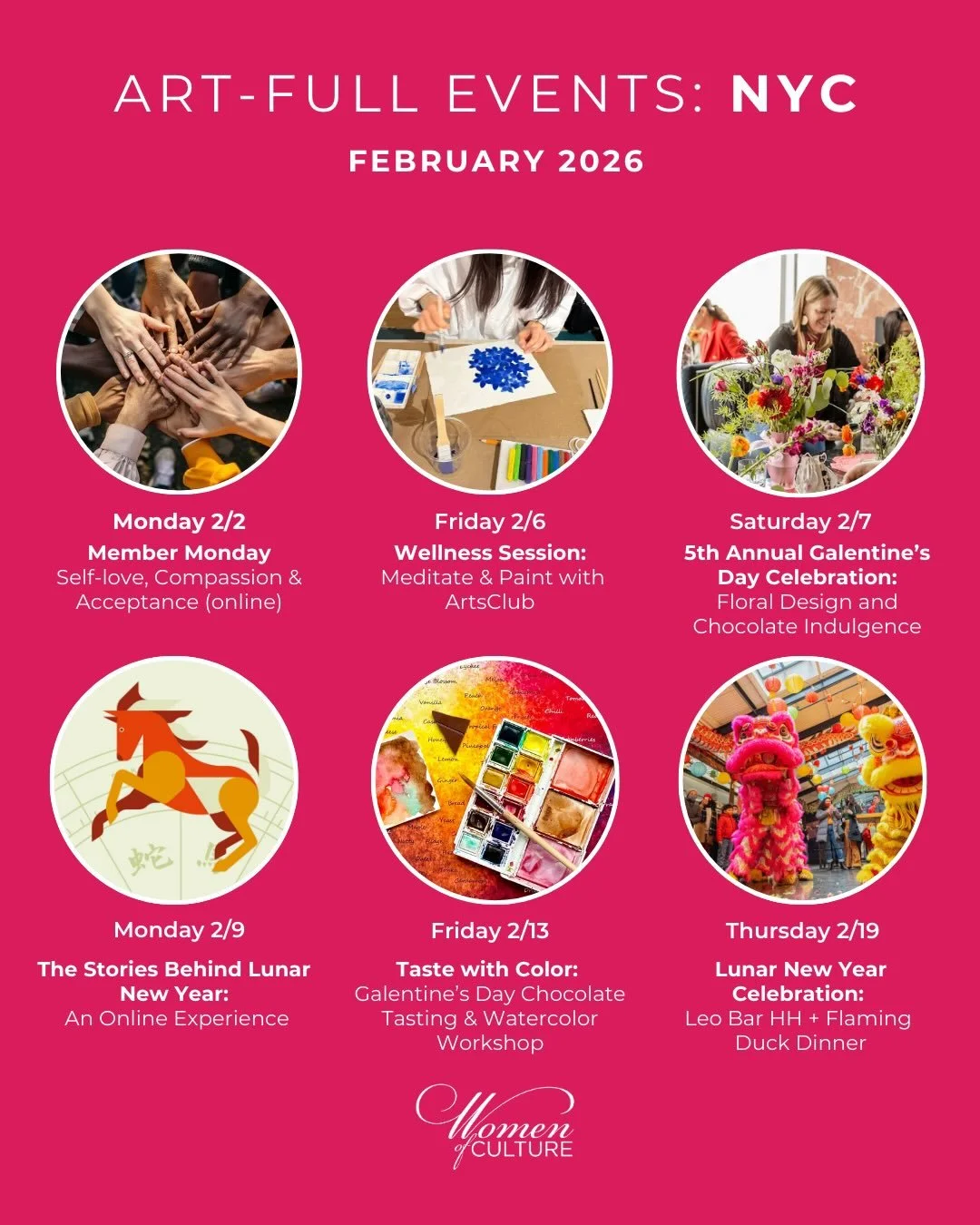 Happy Monday - and happy February!

We&rsquo;re stepping into the month of Love, Black History &amp; the Lunar New Year with a lineup of events carefully curated around this month&rsquo;s theme of Traditions of (self) Love &amp; Acceptance 💕

We beg