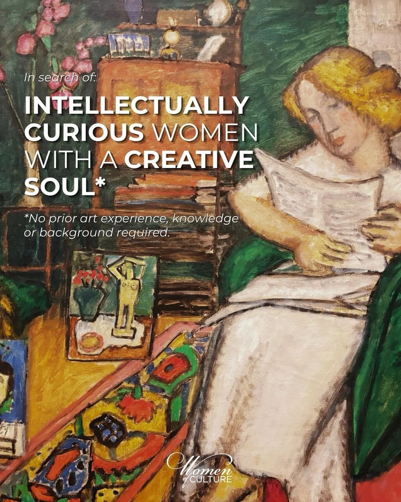 Are You an Art-full Woman?

We are seeking women&nbsp;who move&nbsp;through the world with curiosity, openness, and a creative flair to join our tribe! 

If you are the type of woman who can light up a room and be the life of the party - but who also