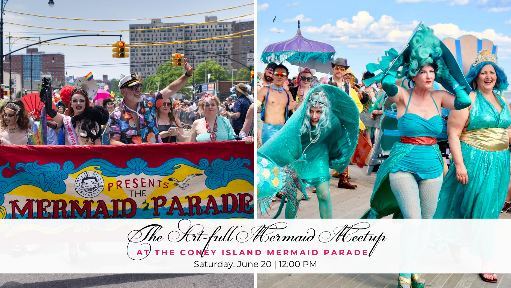 The Art-full Mermaid Meetup at the Coney Island Mermaid Parade