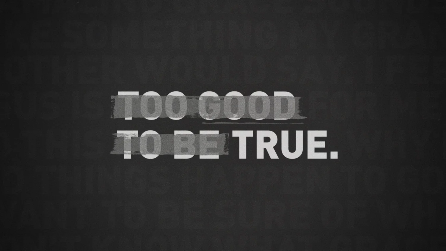 Too Good To Be True - Part 3 - Reborn By Grace episode artwork