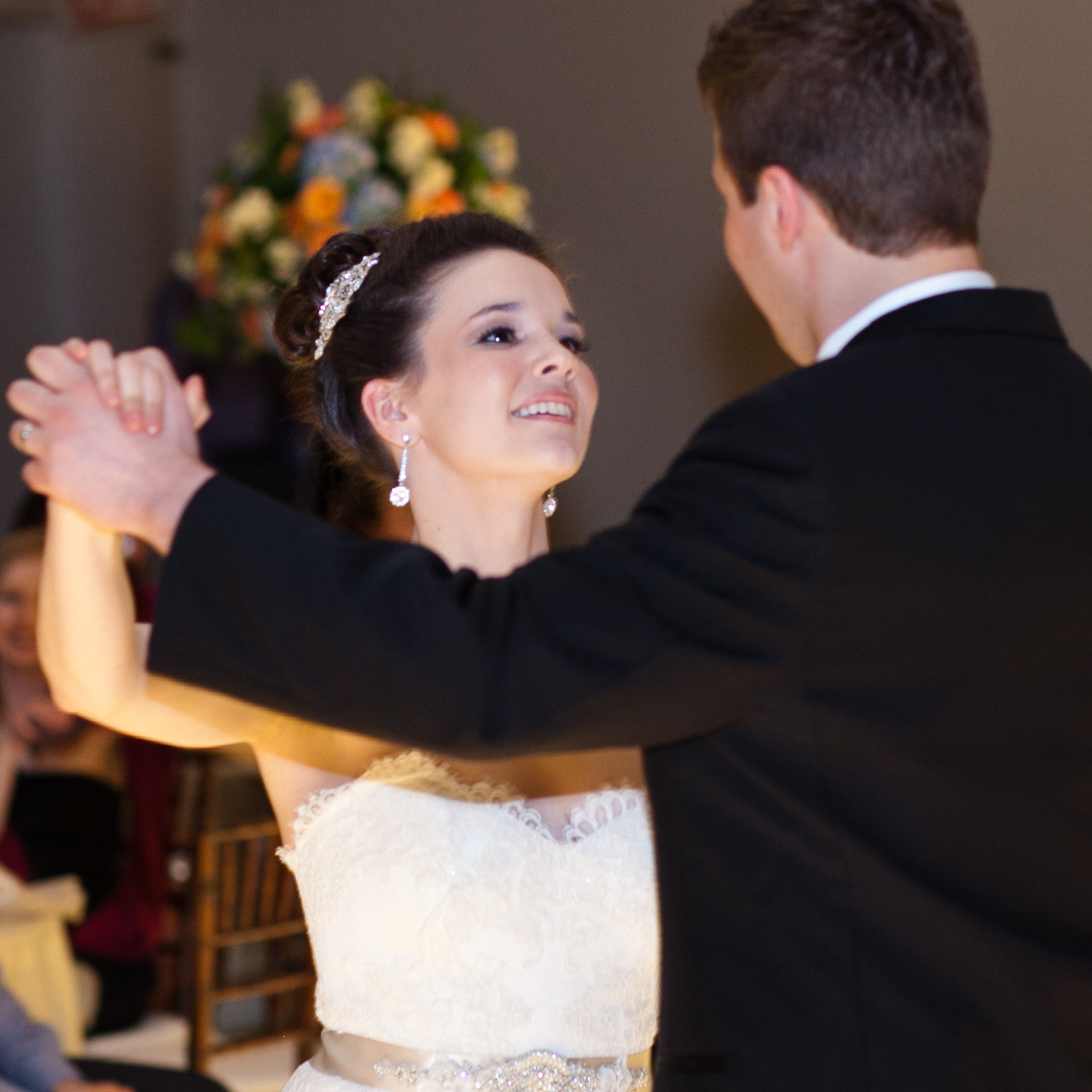 Ryan and Kim dancing at their Chicago wedding. Photo by Todd James Photography.