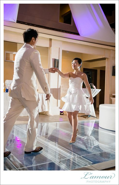 Szewai's students, David and Jeanus, dancing at their wedding. Photo by Lamour Photography.