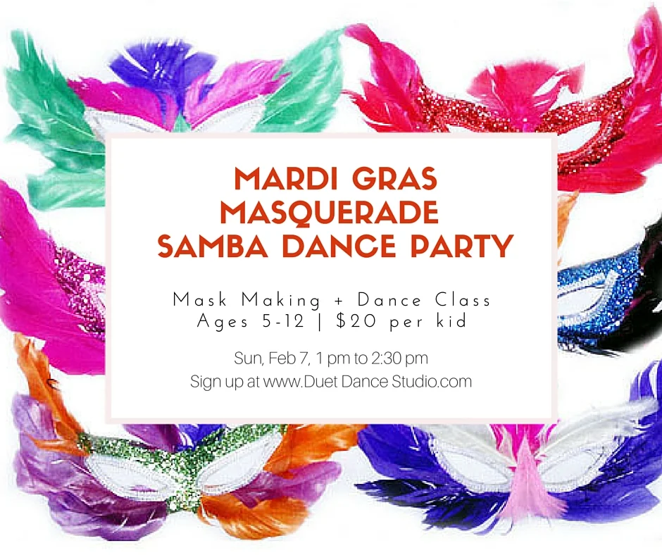 Mardi Gras Masquerade Samba Dance Party