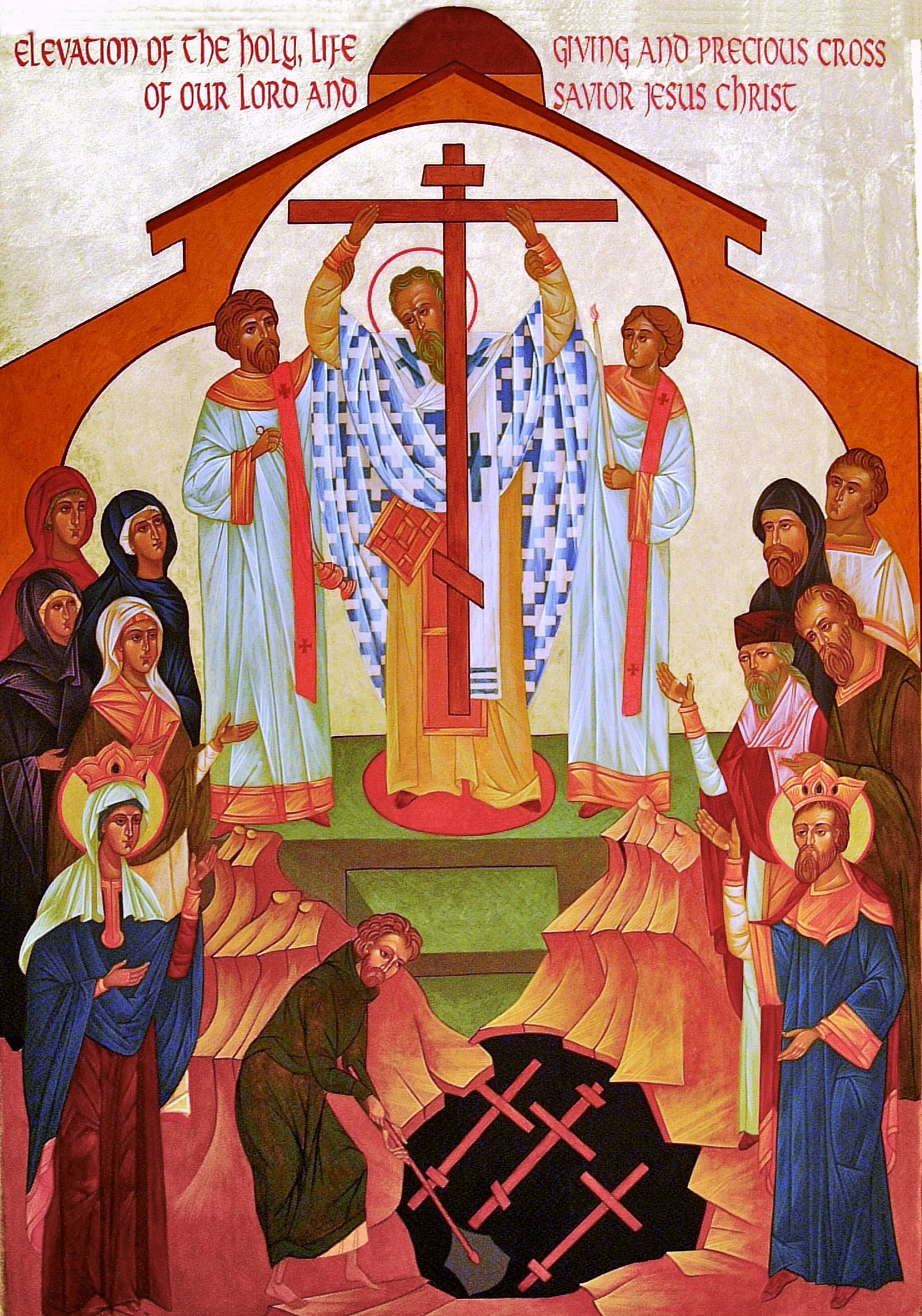 Our parish is named after the finding of the True Cross by Saint Helen in the early 4th century and we are privileged to have a relic of the Honorable Cross in our parish.