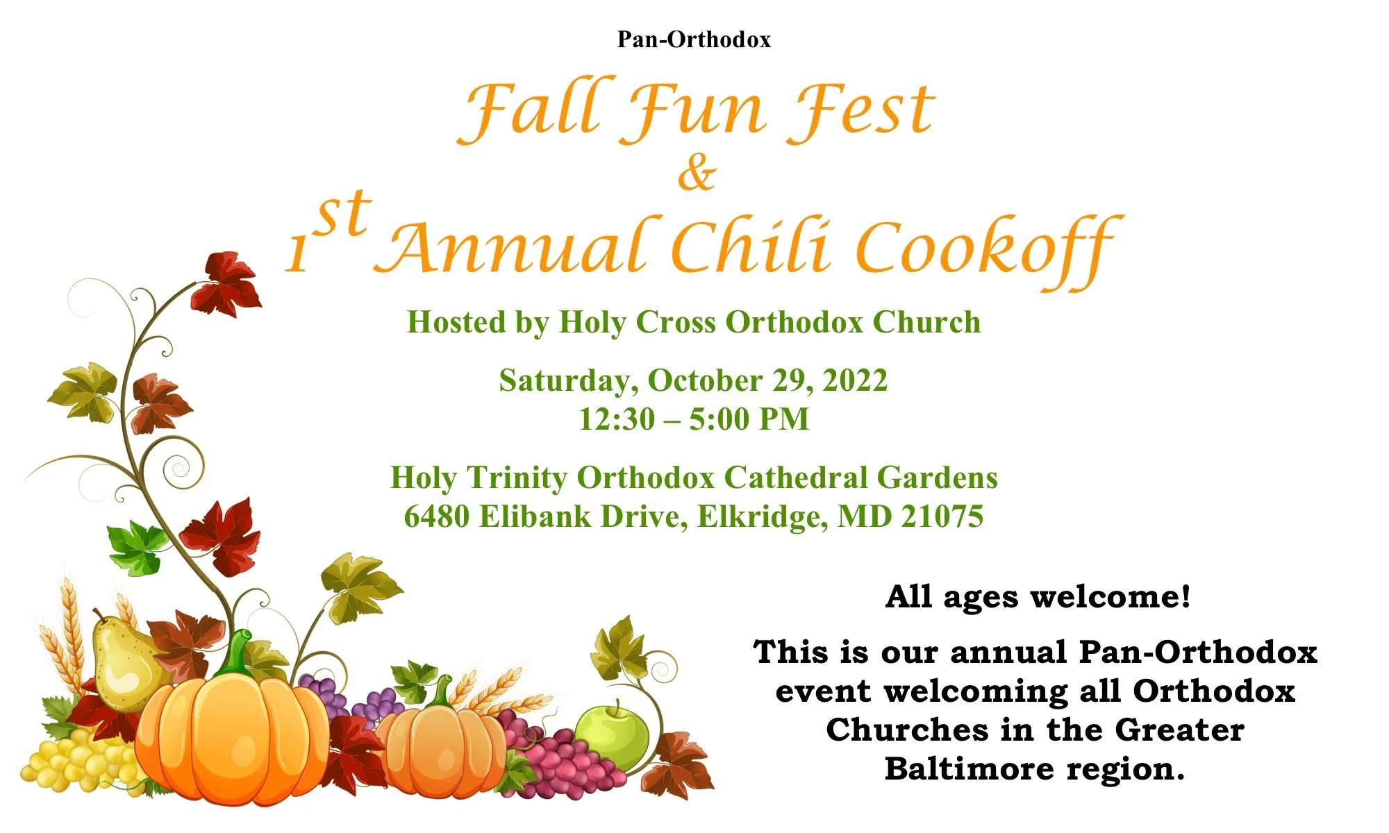 Fall Fun Fest &amp; Chili Cook-off