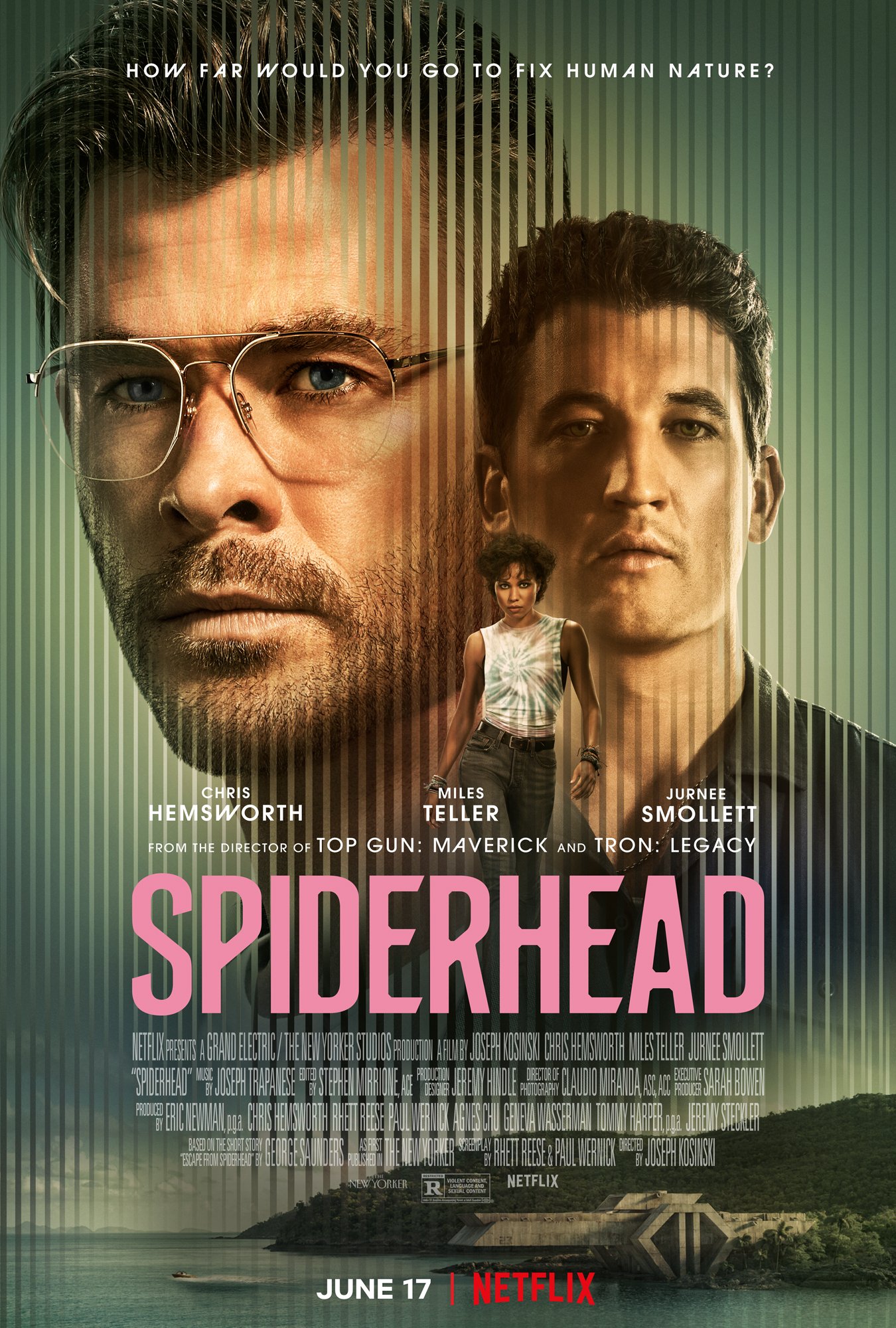 Spiderhead image © Netflix