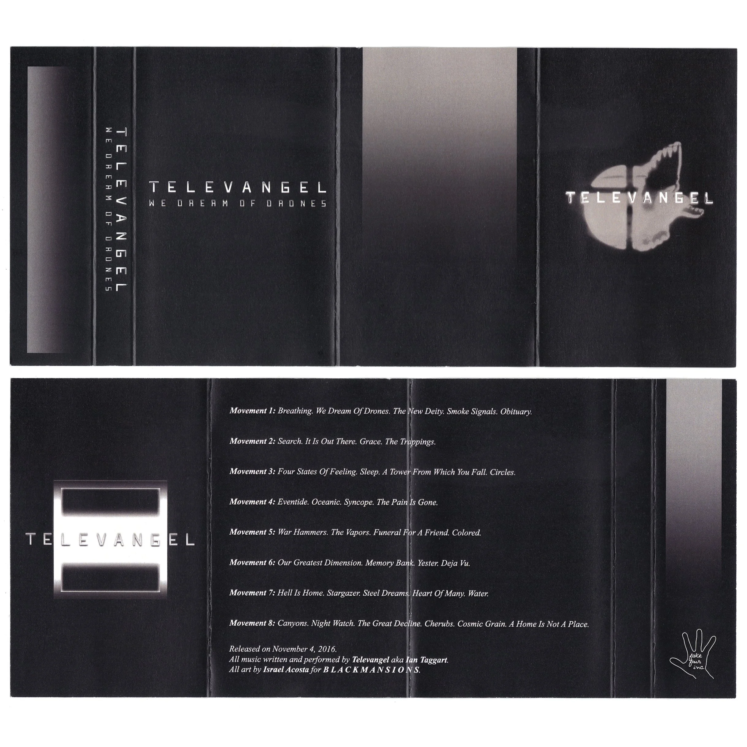Cover + Packaging Design for “Televangel - We Dream Of Drones” ____________________________________________