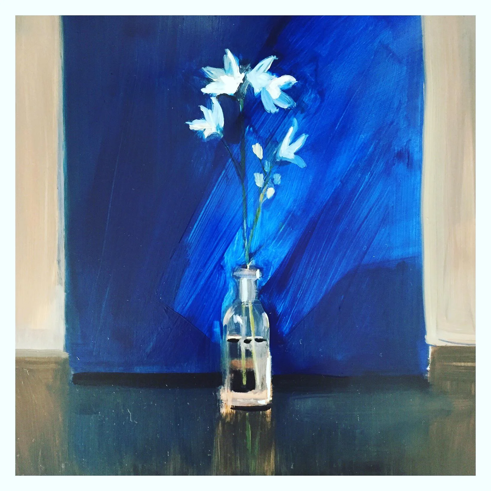 Flowers with Blue
