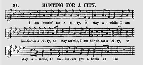 From Slave Songs of the United States, William Francis Allen, Charles Pickard Ware, Lucy McKim Garrison, 1867 