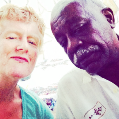 With Víctor Dreke, Havana, April 2015