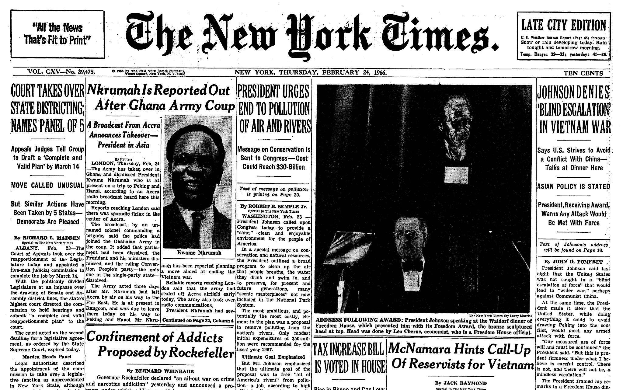 NYT front page Nkrumah.png