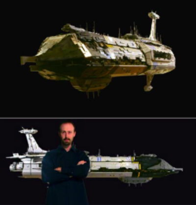 A VERY large LEGO spaceship. www.geekoogie.com