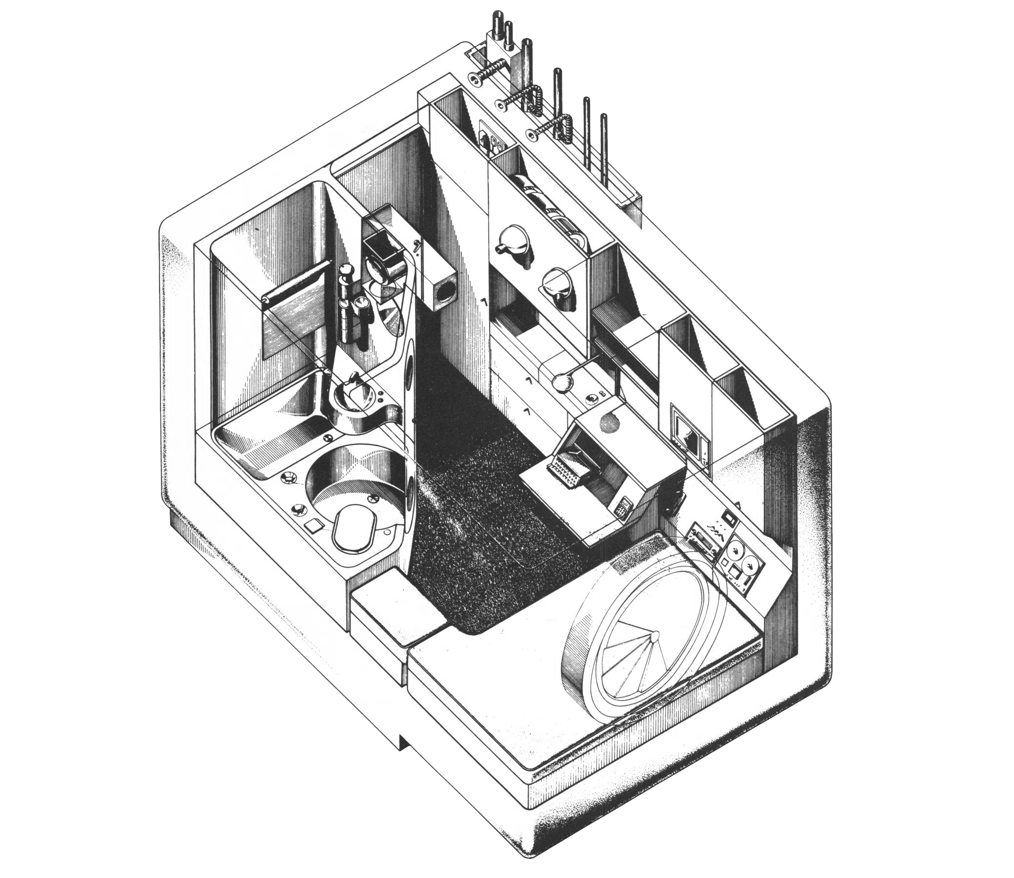 ( Kisho Kurokawa: From Metabolism and Symbiosis) Nagakin Capsule Tower (1972)