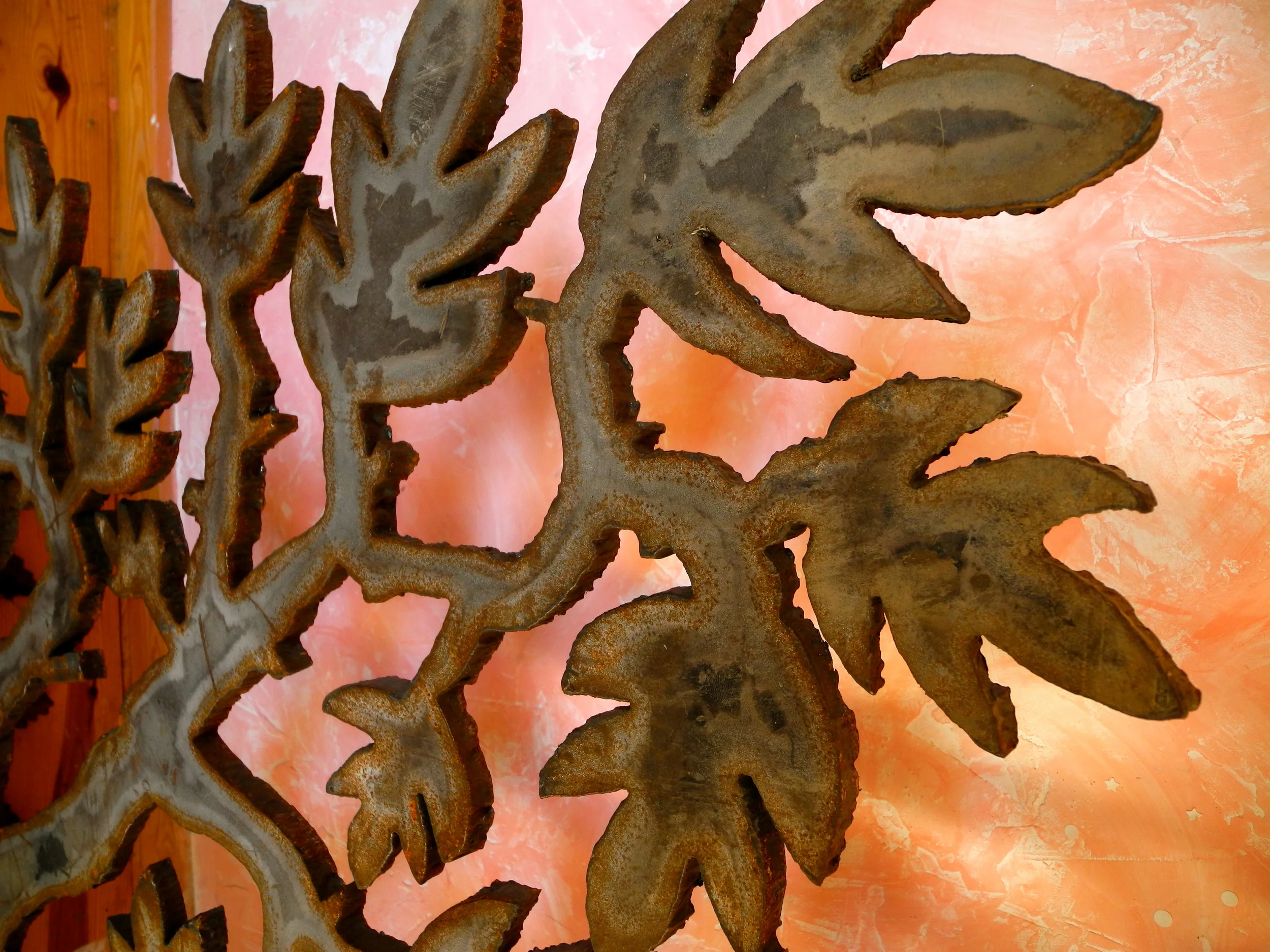 Torch Cut Bridge Steel Sculpture by Richard Benash