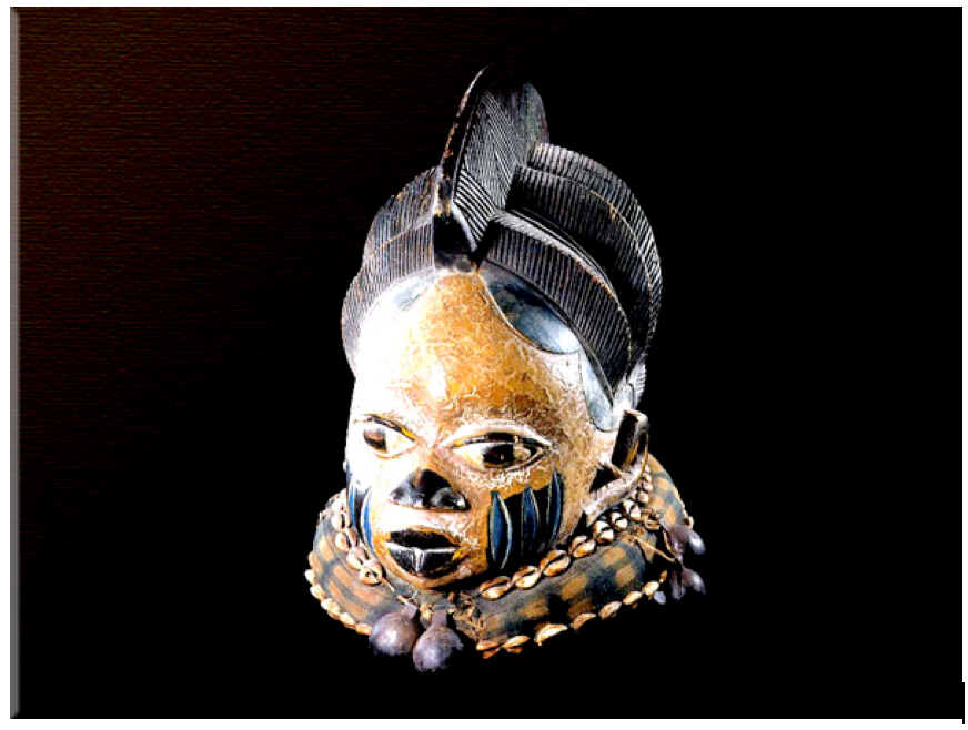 Yoruba Wooden Polychrome Gelede Mask