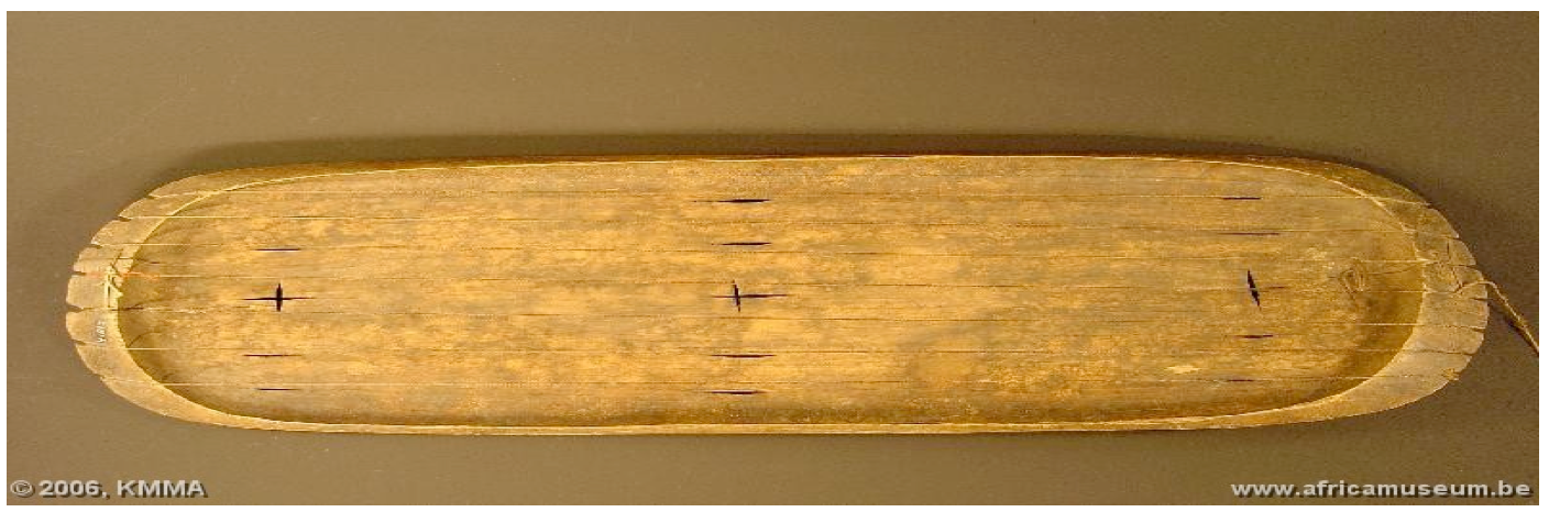 Inanga (trough-zither) made out of wood.