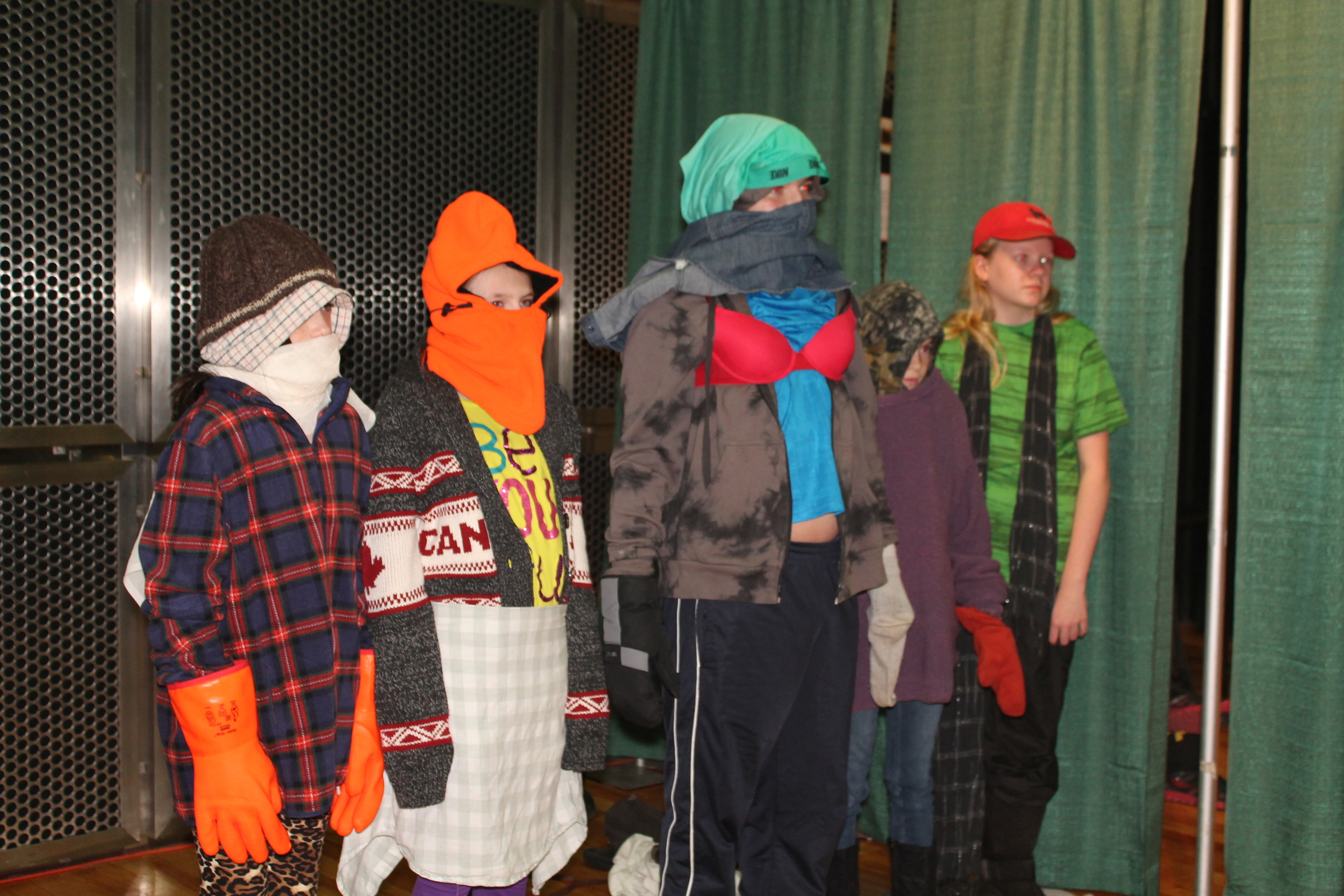 Visiting Grade 6 students as mummers.jpg