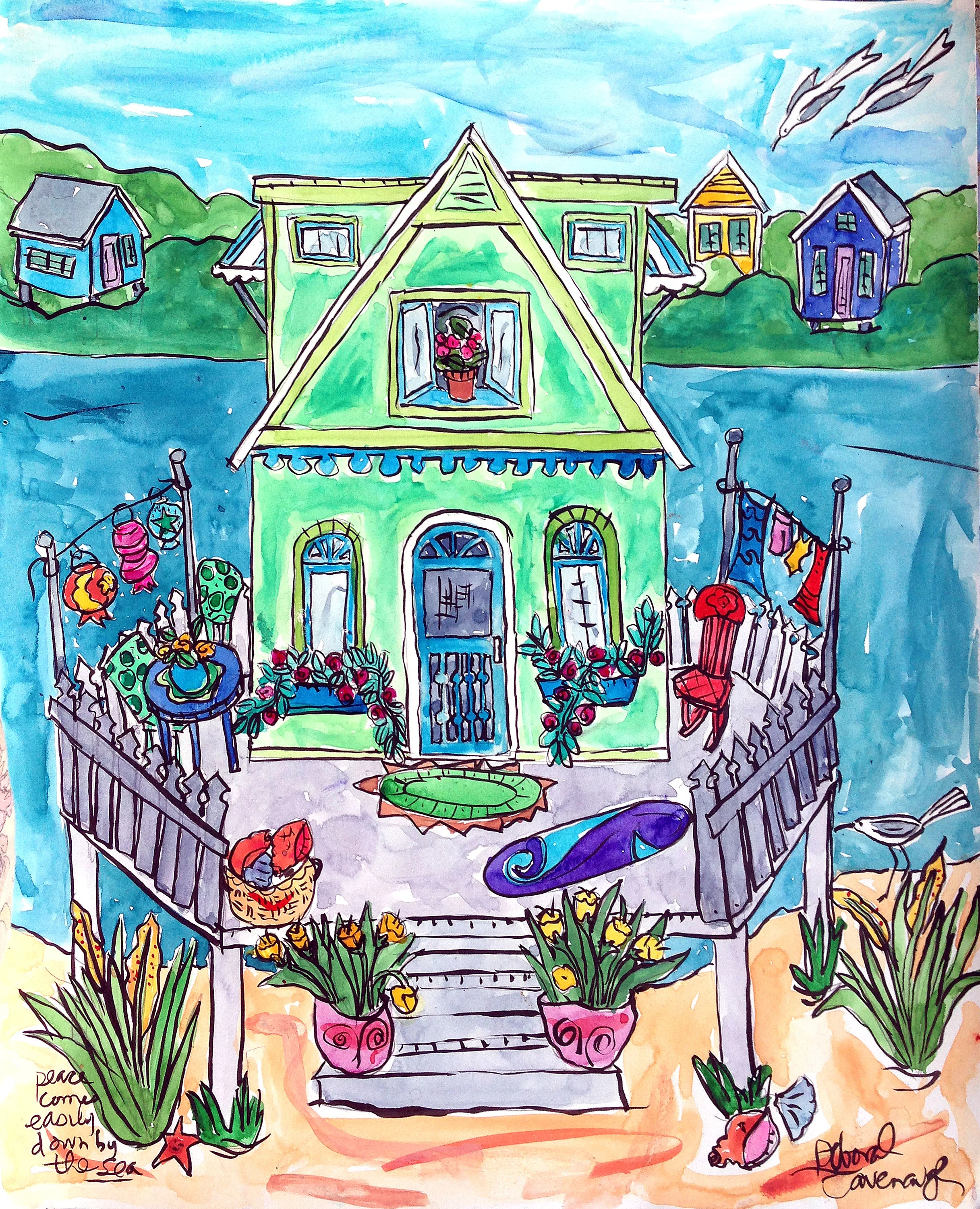 PeaceComesEasyDownByTheSea22x17.jpg