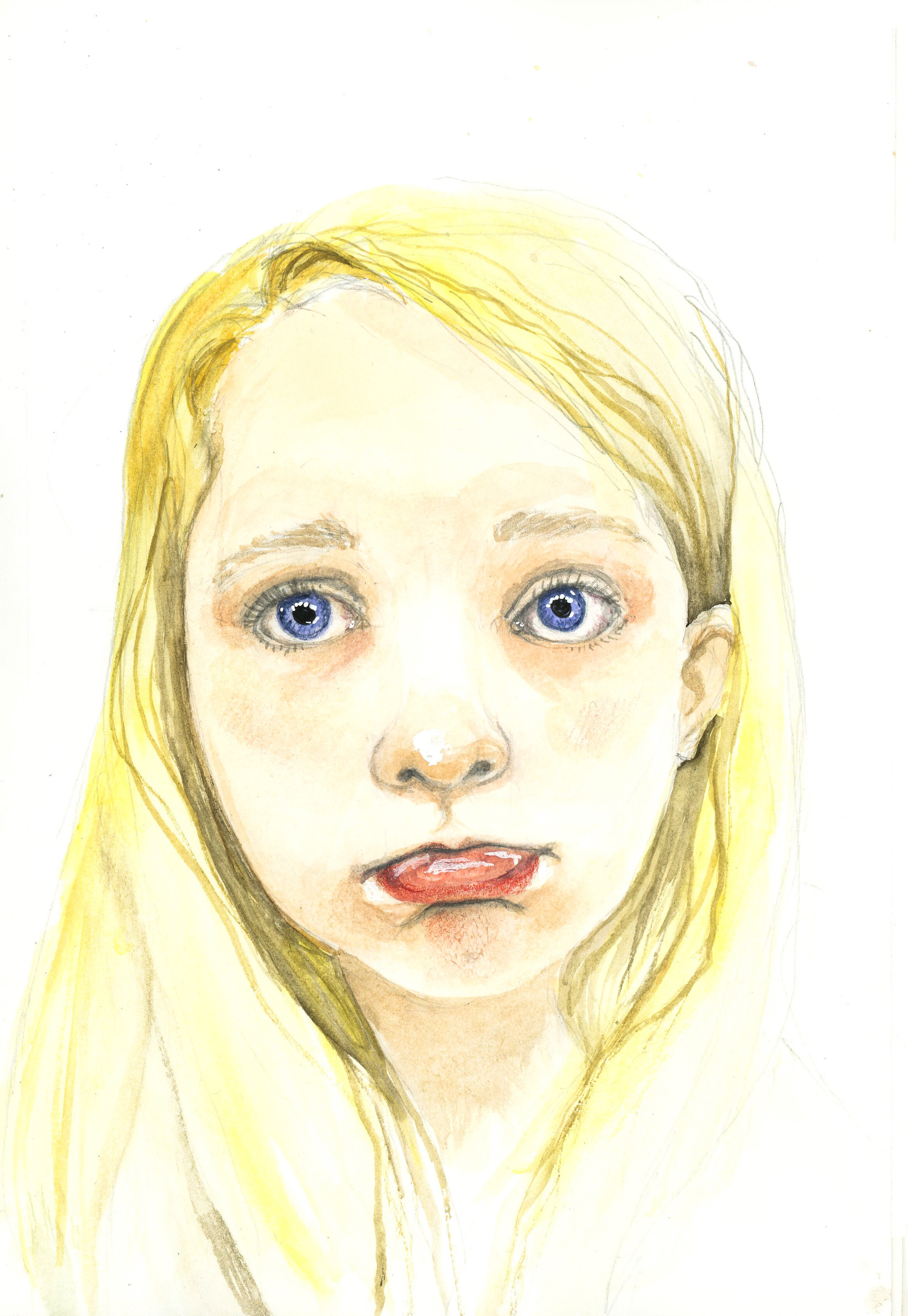 Deann Acton, Pout, watercolor or ink on paper, 2020.jpg