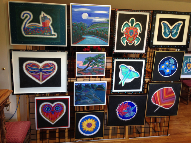 Some of the paintings I had on exhibit April 25-26 on the Durham West Studio Tour