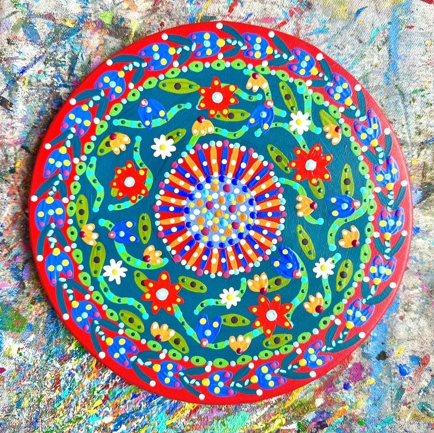 Red Flower Mandala