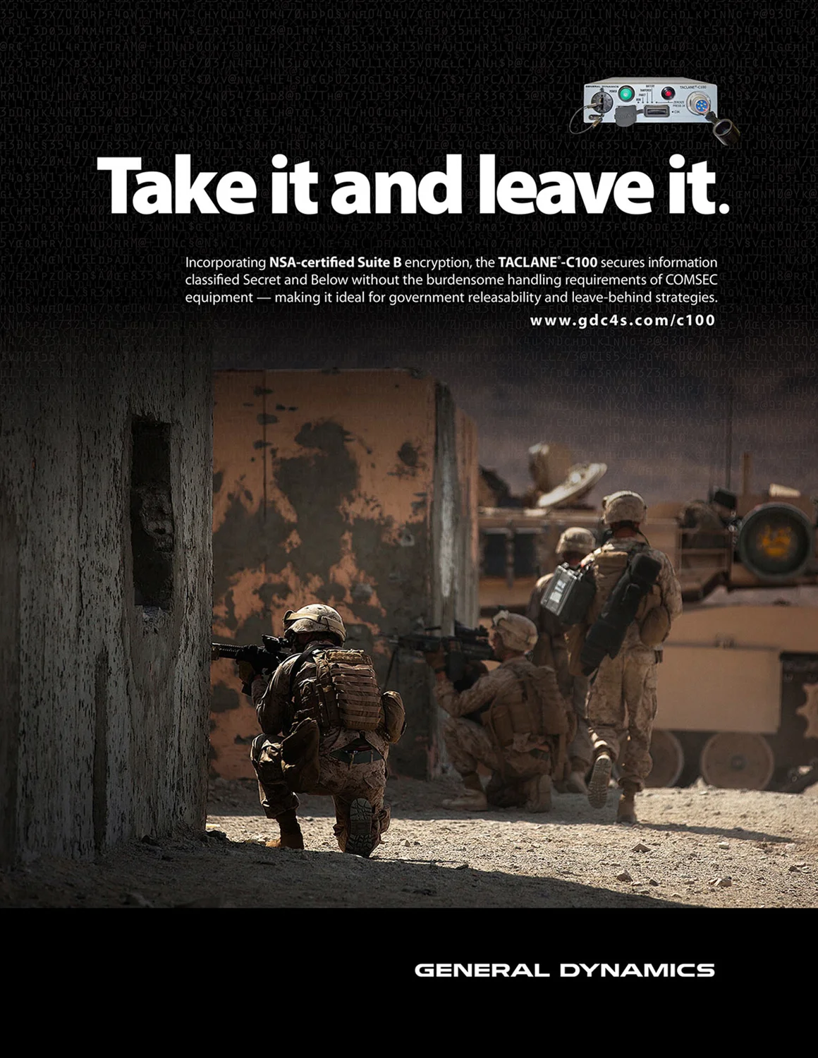 take it and leave it.