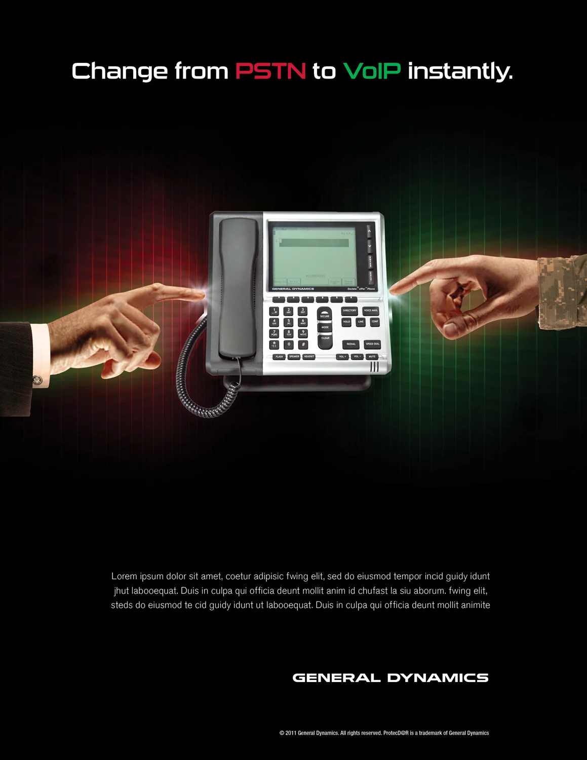 change from pstn to voip instantly.