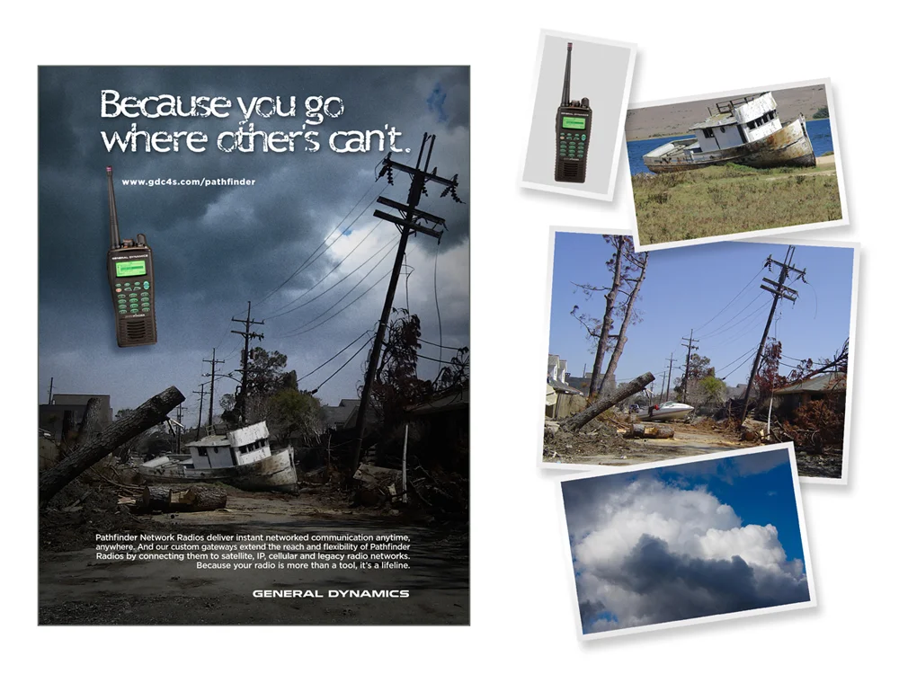 digital photo composite for advertising