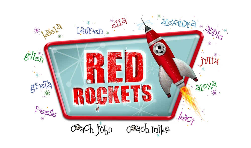 Kids team soccer banner