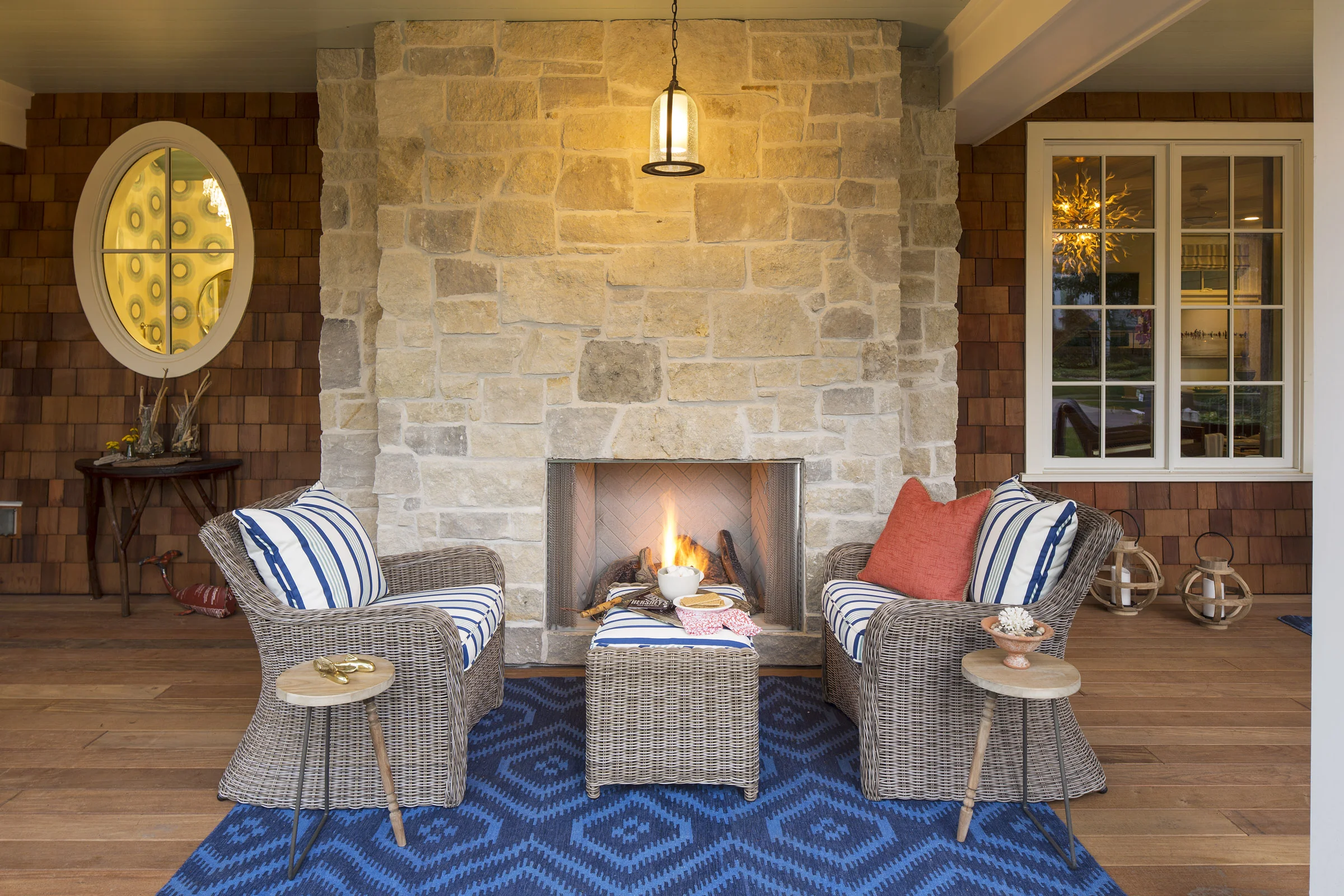 Coastal Chic Porch // Laura Engen Interior Design