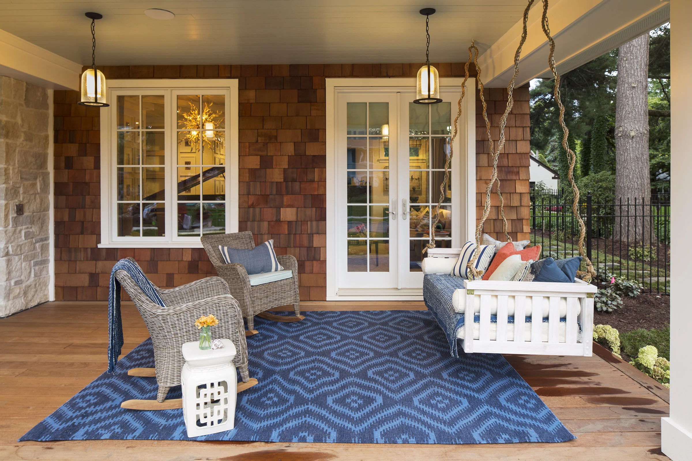 Coastal Chic Porch — Laura Engen Interior Design