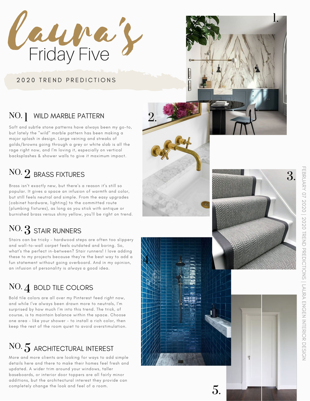 Friday Five // 2020 Trend Predictions — Laura Engen Interior Design